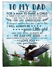 To My Dad - Eagle - Flee Blanket Fleece Blanket tile