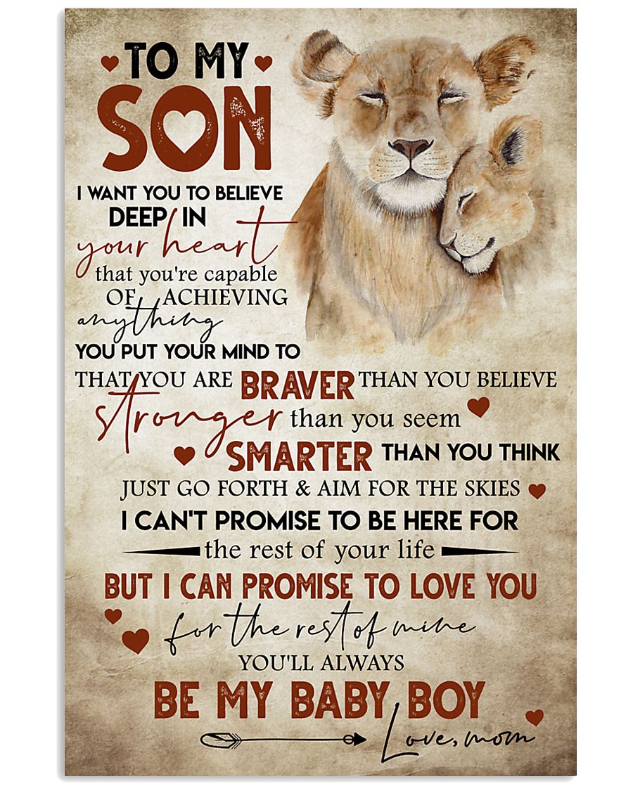 MOM TO SON 16x24 Poster