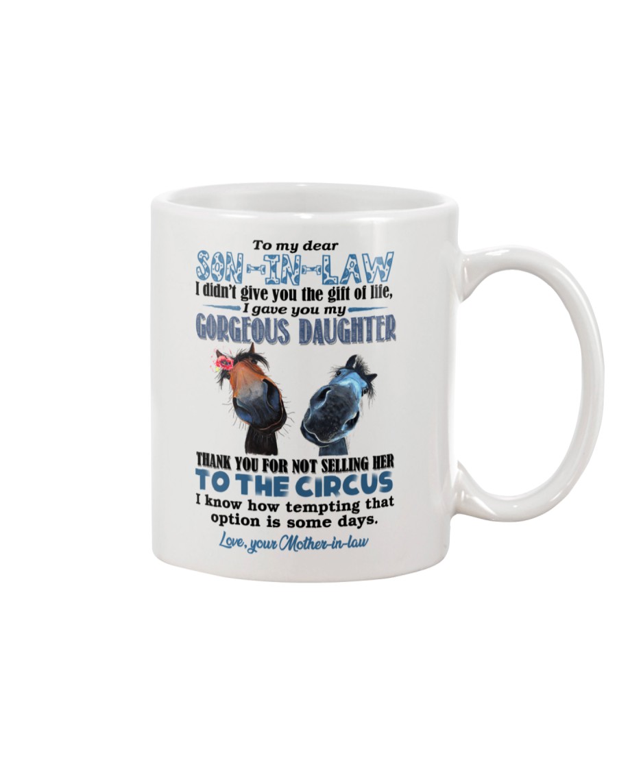TO MY SON-IN-LAW - HORSE - CIRCUS Mug
