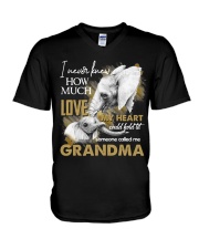 GRANDMA - VINTAGE - ELEPHANTS V-Neck T-Shirt thumbnail