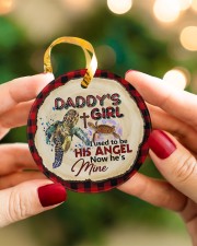 Angel Dad - Turtle - Circle Ornament Circle ornament - single (porcelain) aos-circle-ornament-single-porcelain-lifestyles-08