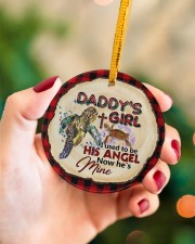 Angel Dad - Turtle - Circle Ornament Circle ornament - single (porcelain) aos-circle-ornament-single-porcelain-lifestyles-09