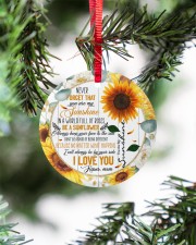 To My Daughter - Sunflower - Never Forget That Circle ornament - single (porcelain) aos-circle-ornament-single-porcelain-lifestyles-07