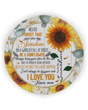 To My Daughter - Sunflower - Never Forget That Circle Ornament (Wood tile