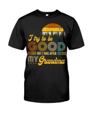 To Granddaughter and Grandson - I Try To Be Good Classic T-Shirt tile