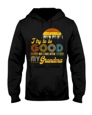To Granddaughter and Grandson - I Try To Be Good Hooded Sweatshirt tile