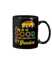 To Granddaughter and Grandson - I Try To Be Good Mug tile