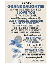TO GRANDDAUGHTER - GIRL - SWEET GIRL 16x24 Poster front