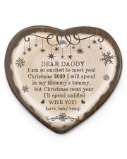 Christmas - I Am So Excited To Meet You - Baby Heart ornament - single (porcelain) front