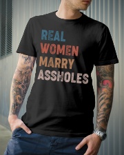 Real women marry assholes Classic T-Shirt lifestyle-mens-crewneck-front-6