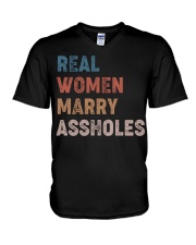 Real women marry assholes V-Neck T-Shirt thumbnail