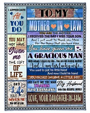 To My Mother-in-law - Fleece Blanket Small Fleece Blanket - 30" x 40" front