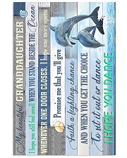 To Granddaughter - I Hope You Dance 16x24 Poster front