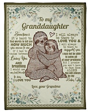 Grandma to Granddaughter - I Will Always Be There Small Fleece Blanket - 30" x 40" front