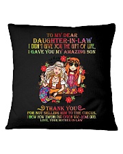 MOM TO DAUGHTER IN LAW Square Pillowcase thumbnail