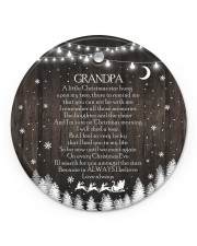 Grandpa - Christmas - A Little Christmas Star Circle ornament - single (porcelain) front