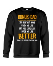 To My Bonus Dad - Thanks - T-Shirt Crewneck Sweatshirt tile