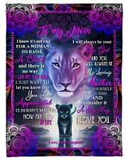 To My Mom - Lion - Fleece Blanket Fleece Blanket tile