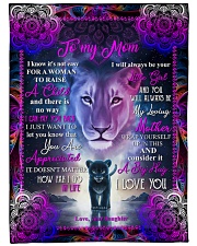To My Mom - Lion - Fleece Blanket Large Fleece Blanket - 60" x 80" front