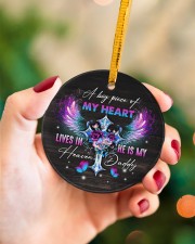 Angel - Christmas Circle ornament - single (porcelain) aos-circle-ornament-single-porcelain-lifestyles-09