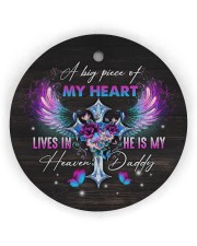 Angel - Christmas Circle Ornament (Wood tile