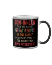 SON-IN-LAW - VINTAGE - HAPPY FATHER'S DAY Color Changing Mug tile