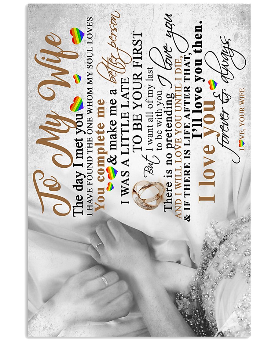 TO MY WIFE 16x24 Poster