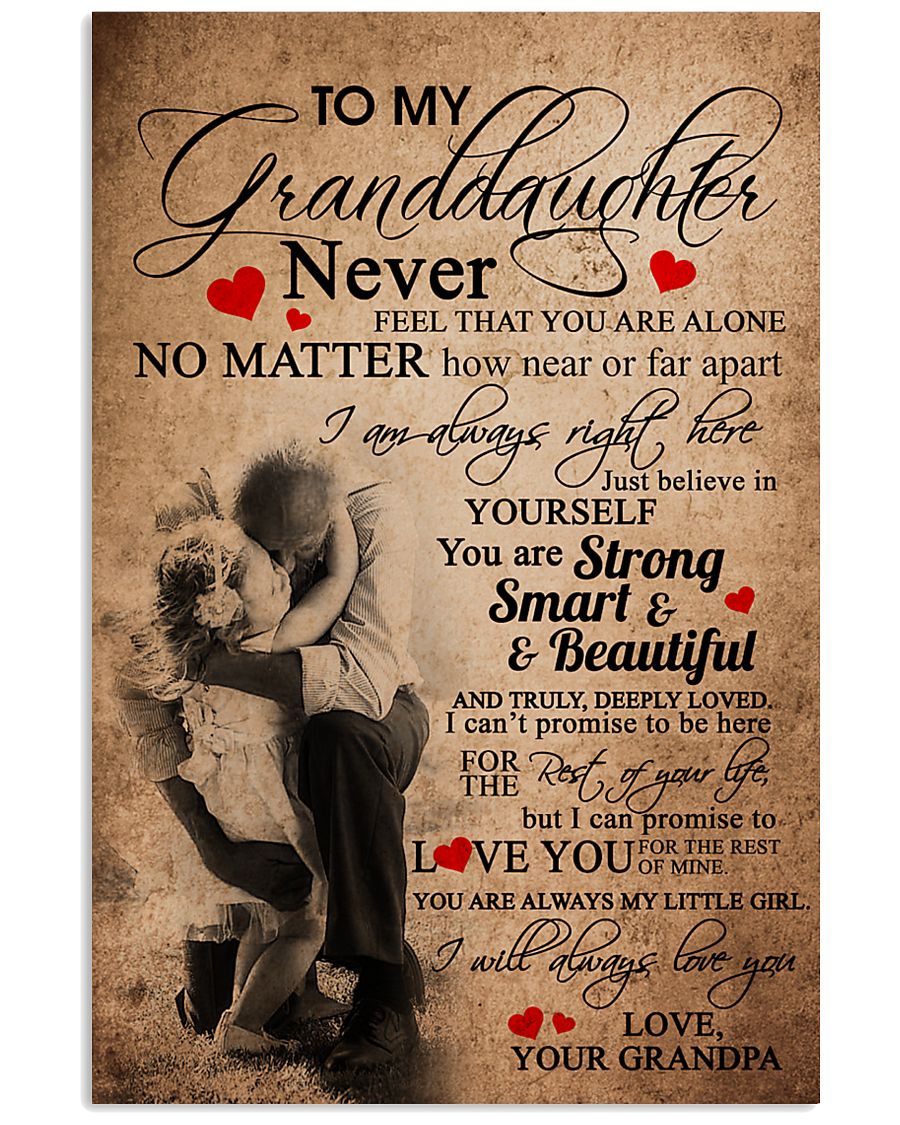 GRANDPA TO GRANDDAUGHTER 16x24 Poster