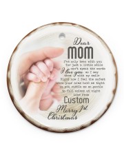 To My Mom - Personalized Circle ornament - single (porcelain) front