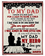 TO MY DAD - FISHING Small Fleece Blanket - 30" x 40" front