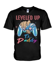 T-SHIRT - FIRST FATHER - LEVELED UP V-Neck T-Shirt thumbnail