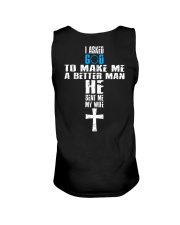 I Asked God To Make A Better Man Unisex Tank tile