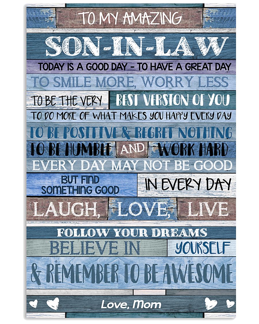 MOM TO SON IN LAW 16x24 Poster
