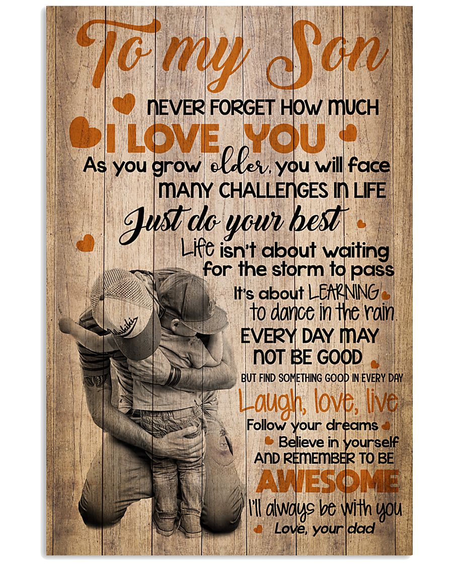 DAD TO SON 16x24 Poster