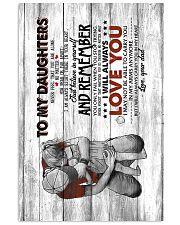 Dad to Daughter - Canvas 11x17 Poster thumbnail