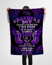 Angel Grandpa - I'm Not A Normal Boy Small Fleece Blanket - 30" x 40" aos-coral-fleece-blanket-30x40-lifestyle-front-14