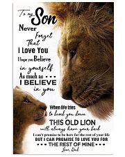 TO MY SON - LION - NEVER FORGET 16x24 Poster front