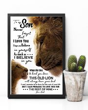 TO MY SON - LION - NEVER FORGET 16x24 Poster lifestyle-poster-8