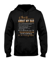 T-SHIRT - 5 THINGS - ABOUT MY DAD - NO MATTER Hooded Sweatshirt thumbnail