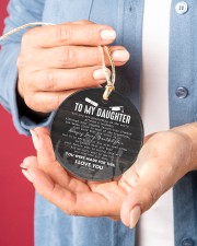 To My Daughter - And You Are Graduating Circle ornament - single (porcelain) aos-circle-ornament-single-porcelain-lifestyles-01