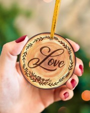 Christmas - Hope Love Blessed - Quote Set Circle ornament - single (porcelain) aos-circle-ornament-single-porcelain-lifestyles-09