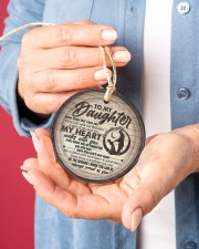 Daughter - Lion - Wherever You Feel Overwhelmed Circle ornament - single (porcelain) aos-circle-ornament-single-porcelain-lifestyles-01