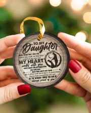 Daughter - Lion - Wherever You Feel Overwhelmed Circle ornament - single (porcelain) aos-circle-ornament-single-porcelain-lifestyles-08