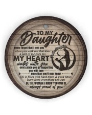 Daughter - Lion - Wherever You Feel Overwhelmed Circle Ornament (Wood tile