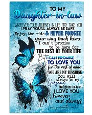 TO MY DAUGHTER-IN-LAW - BUTTERFLY - I LOVE YOU 16x24 Poster front