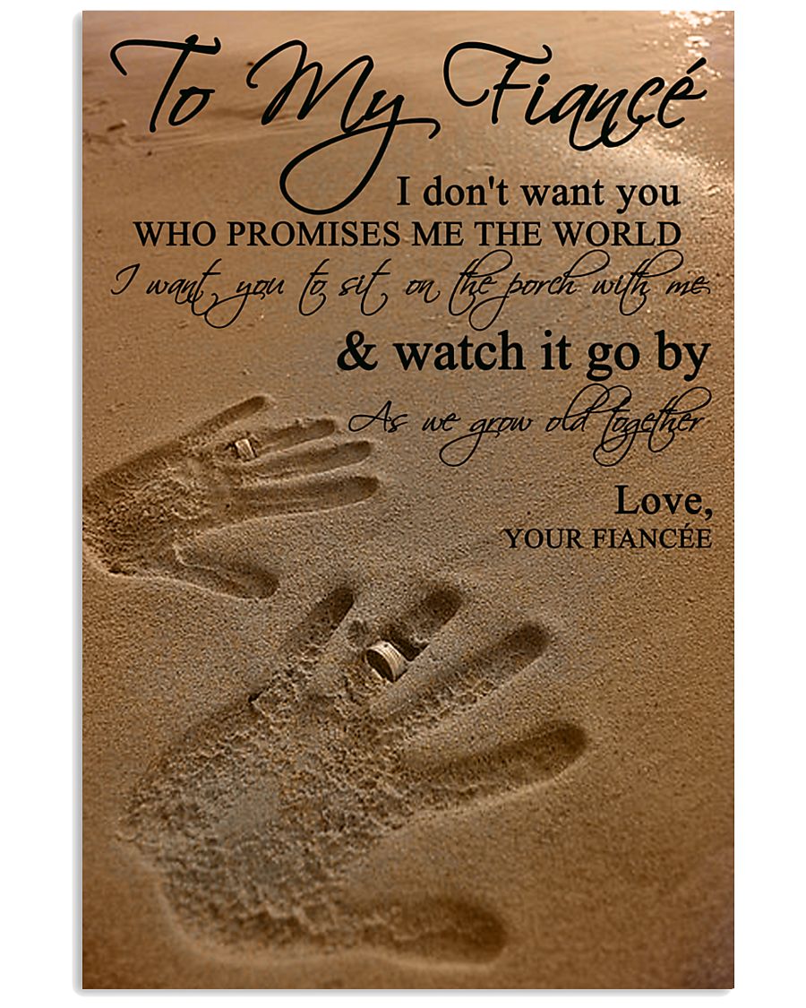 TO MY FIANCE' 16x24 Poster