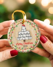 Christmas - Covid 2020 Circle ornament - single (porcelain) aos-circle-ornament-single-porcelain-lifestyles-08