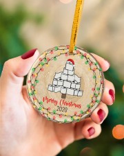 Christmas - Covid 2020 Circle ornament - single (porcelain) aos-circle-ornament-single-porcelain-lifestyles-09