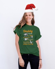 T-SHIRT - GREEN - FAVORITE DINOSAUR Classic T-Shirt lifestyle-holiday-crewneck-front-1