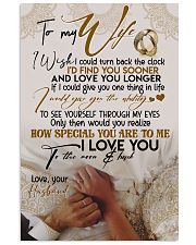 POSTER - TO MY WIFE - HAND IN HAND - I LOVE YOU 16x24 Poster front